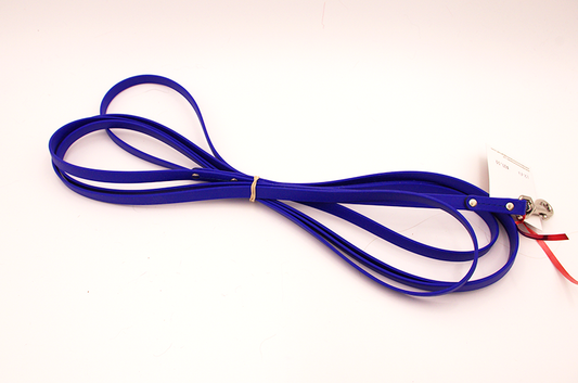 12 ft biothane leash - 1/2 inch wide - Black Hardware