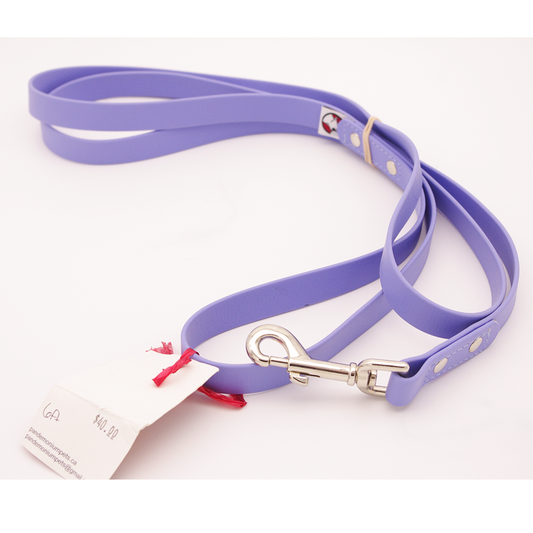 6ft Lilac Biothane Leash with Swivel Snap