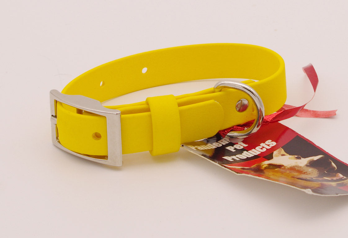 Small - 3/4 inch - Yellow with nickel plated hardware