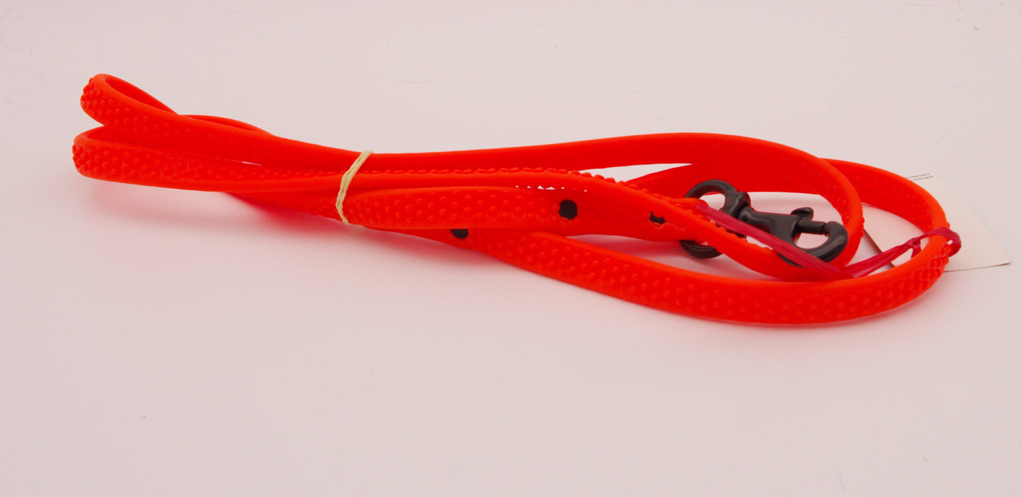5 ft Orange Grippy Leash with Oversize Black Swivel Snap