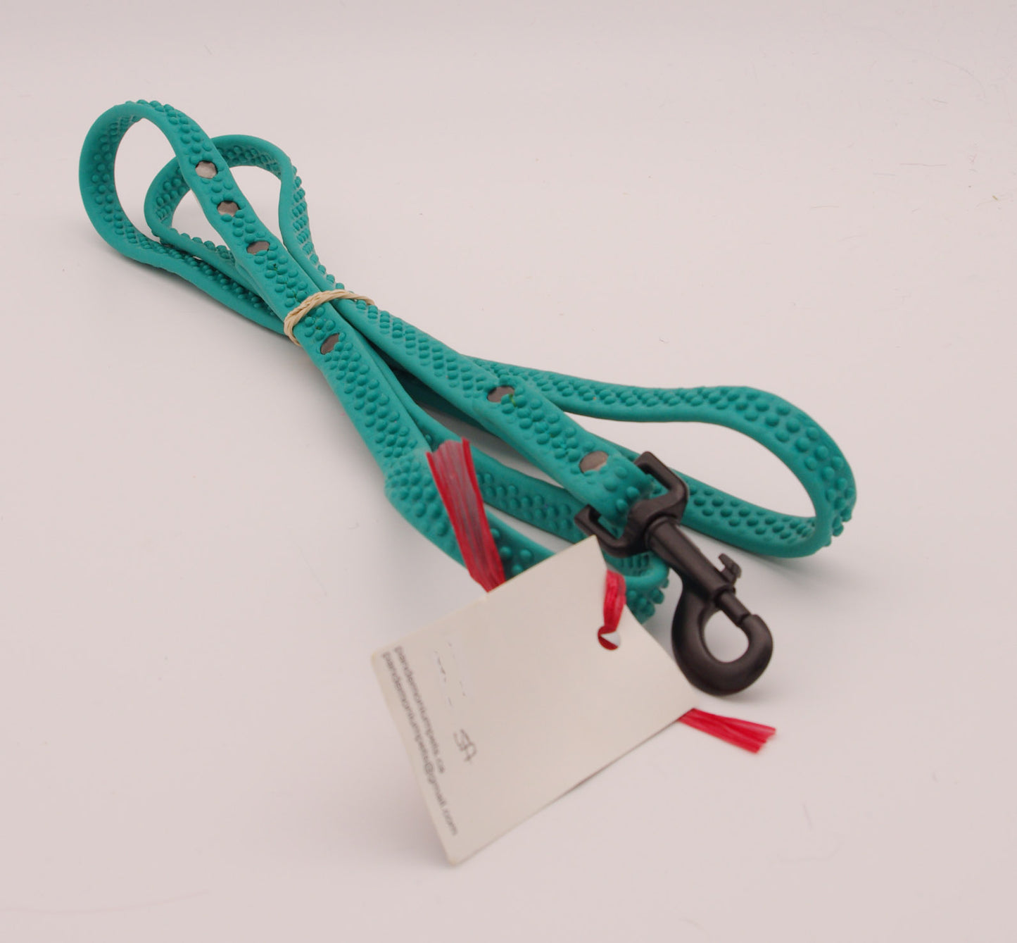 5 ft Teal Grippy Leash with 5/8 inch Black Clip