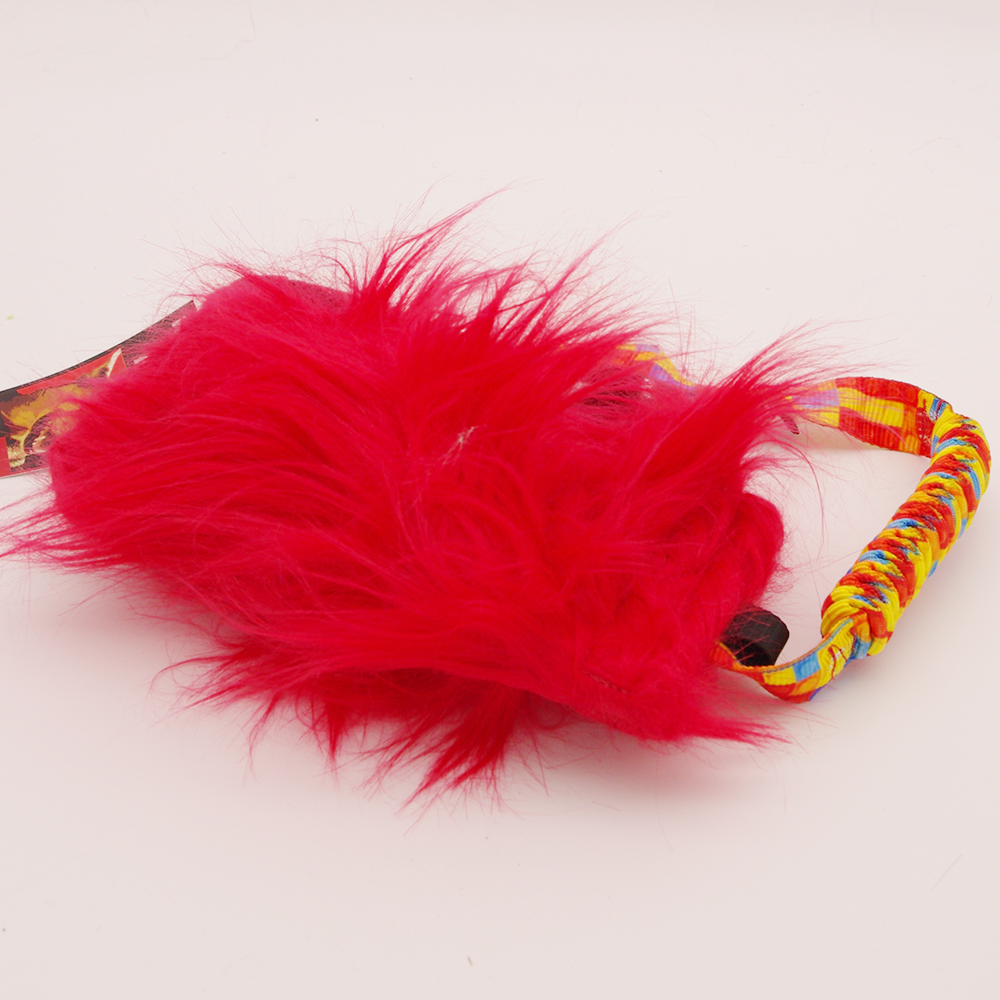 Small Bottle Tug - Red Faux with Puzzle Strapping