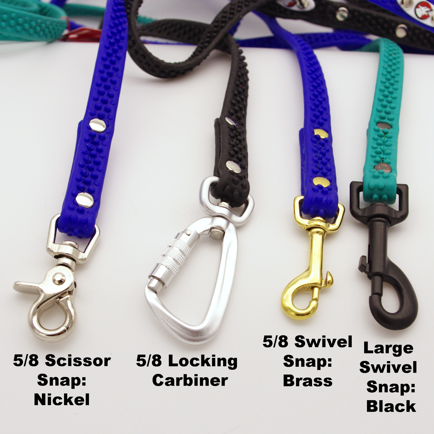 6ft Supergrip Biothane Leash - 5/8 inch wide - Brass Swivel Snap