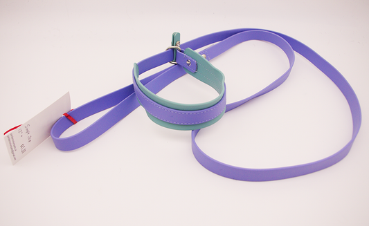 Biothane Simple Slip Leash  - 1/2 inch wide leash with 3/4 inch neck insert - Nickel Hardware - Size Small