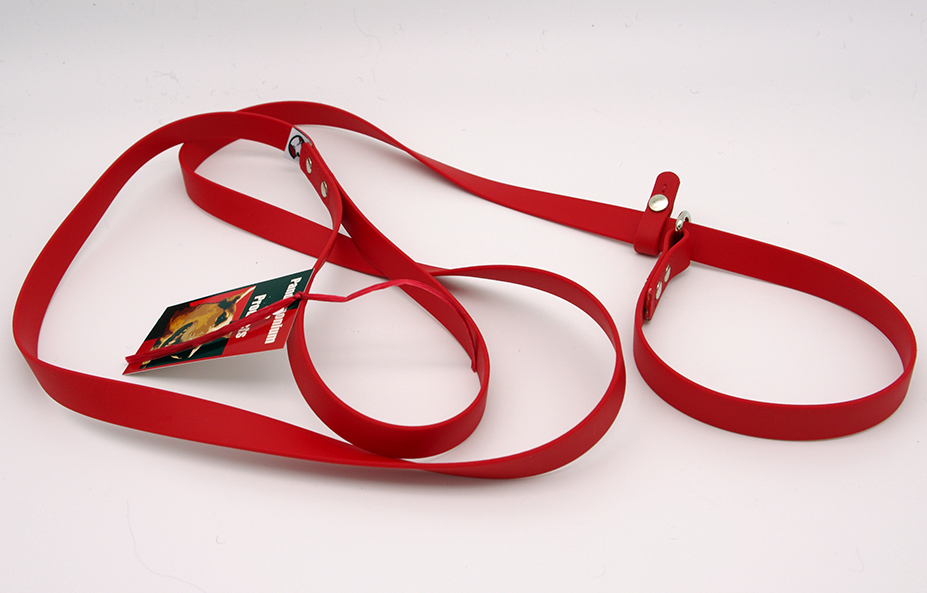 Biothane Pocket Slip Leash - 1/2 inch wide - Nickel Hardware