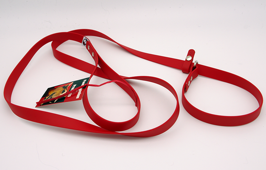 Biothane Pocket Slip Leash  - 3/4 inch wide - Nickel Hardware