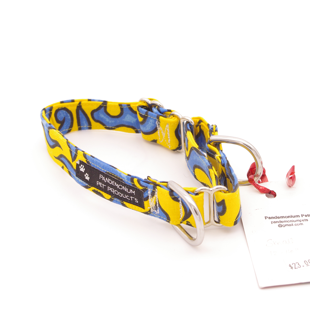 Blue Flame - Small, 1" wide martingale