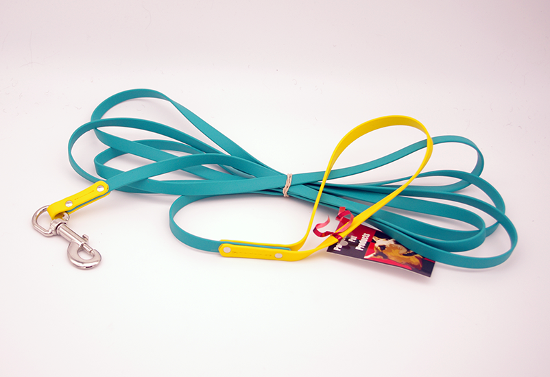12 ft biothane leash - 1/2 inch wide - Brass Hardware