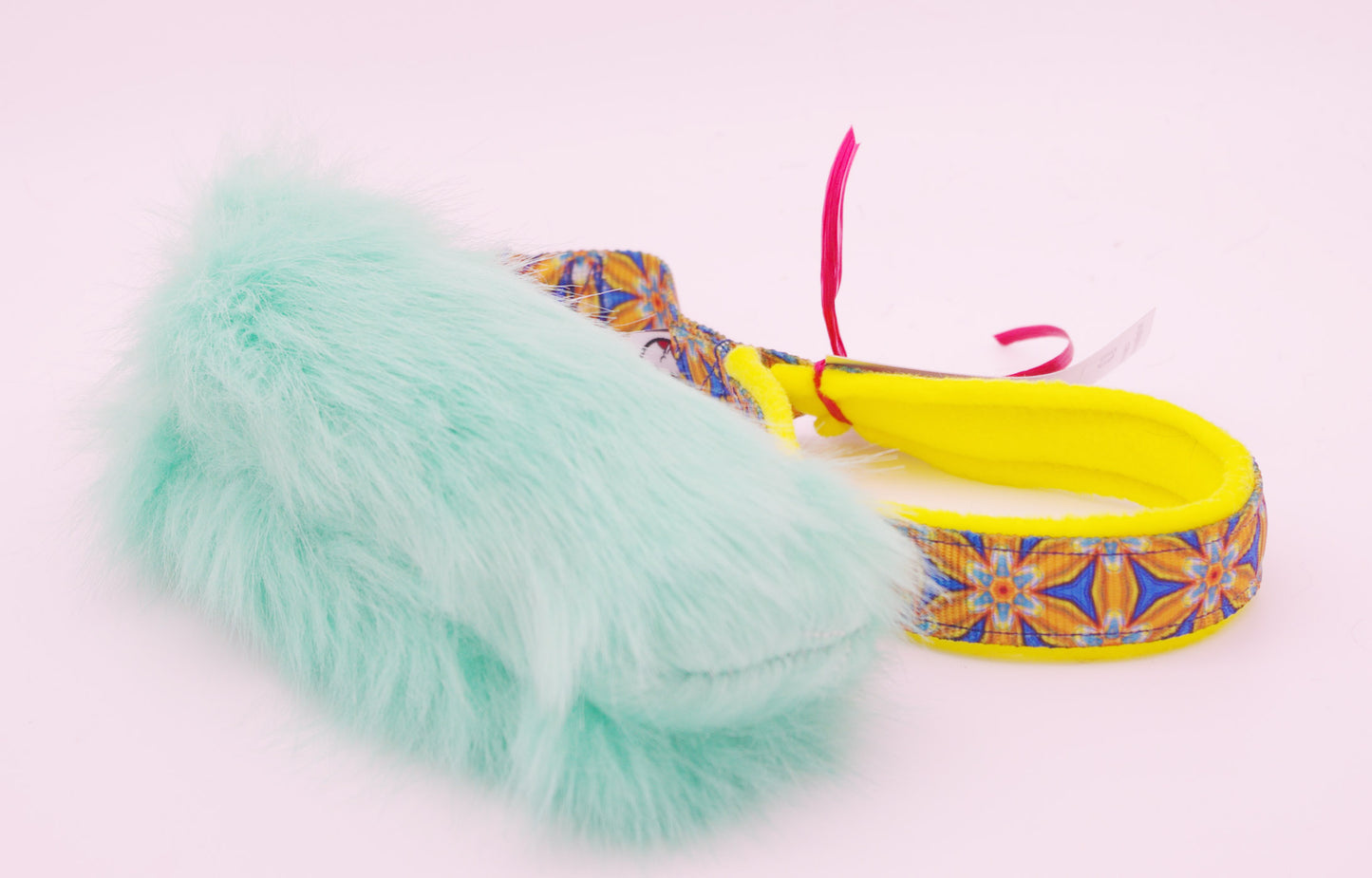 Teal Faux Fur Bumper