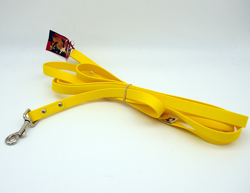 12 ft leash - 3/4 inch biothane - locking carabiner snap