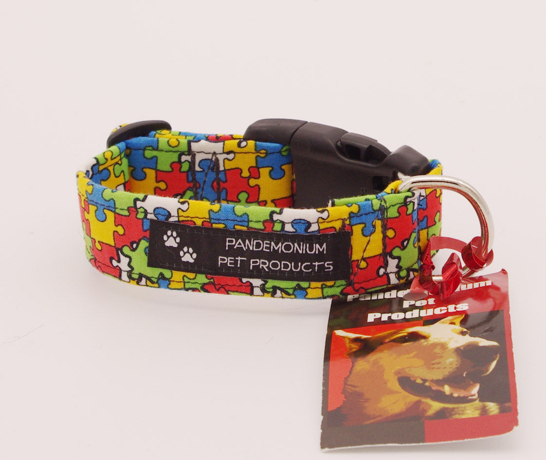 Extra Small - 1 inch wide - Puzzle Collar