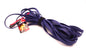 Navy Blue - 30 ft, 1/2 inch wide, biothane long line with Black Hardware