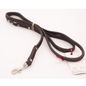 5 ft Black Grippy Biothane Leash with 5/8 inch nickel swivel snap