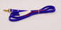 5 ft Blue Grippy Leash with Oversize Brass Swivel Snap