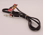 5 ft Black Grippy Leash with Oversize Nickle Plated Clip