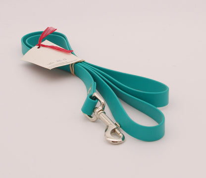 6 ft Teal Biothane Leash with Swivel Snap