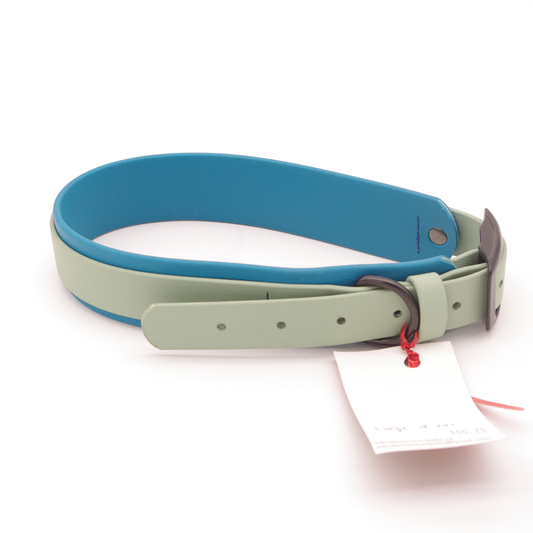 Large Sage and Sea Foam Collar