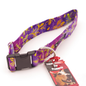 Yellow and Purple Flower Batik - Large, 1.5" Collar