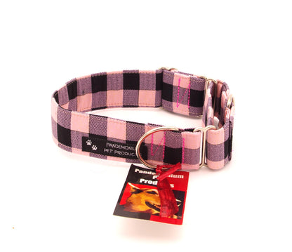 Medium - 1.5 inch wide - Pink Plaid