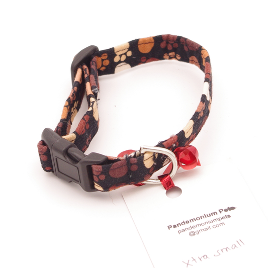 Brown Paws - Xtra Small, 1/2" wide collar