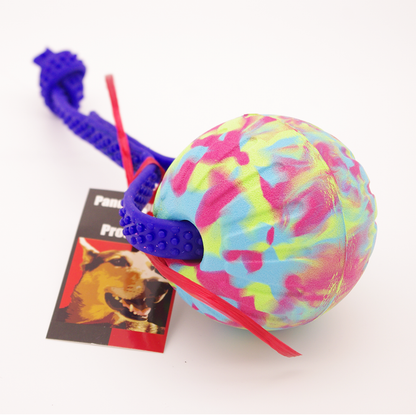 9CM EVA FOAM Ball on Grippy Biothane Handle