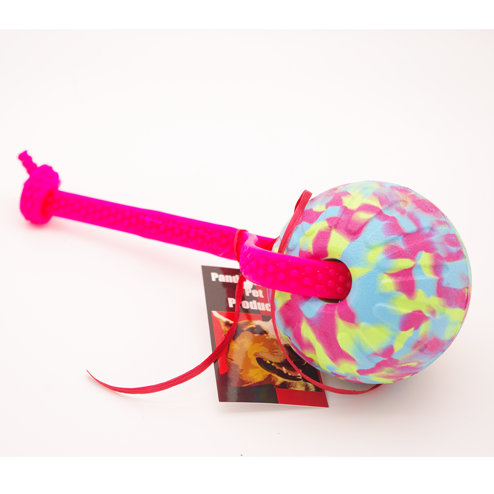 9CM EVA FOAM Ball on Grippy Biothane Handle