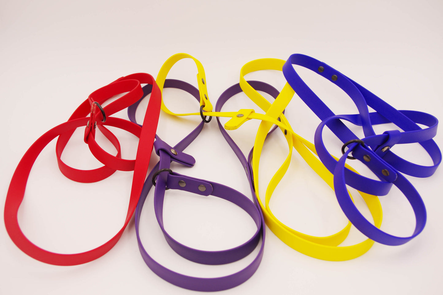 Biothane Pocket Slip Leash  - 3/4 inch wide - Nickel Hardware