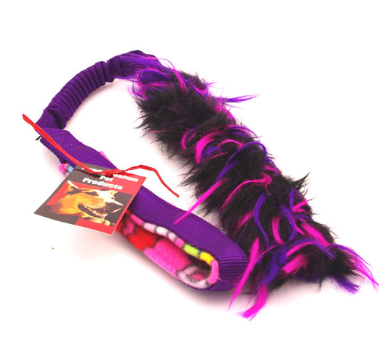 Faux Fur Bite Stick Bungee Tug