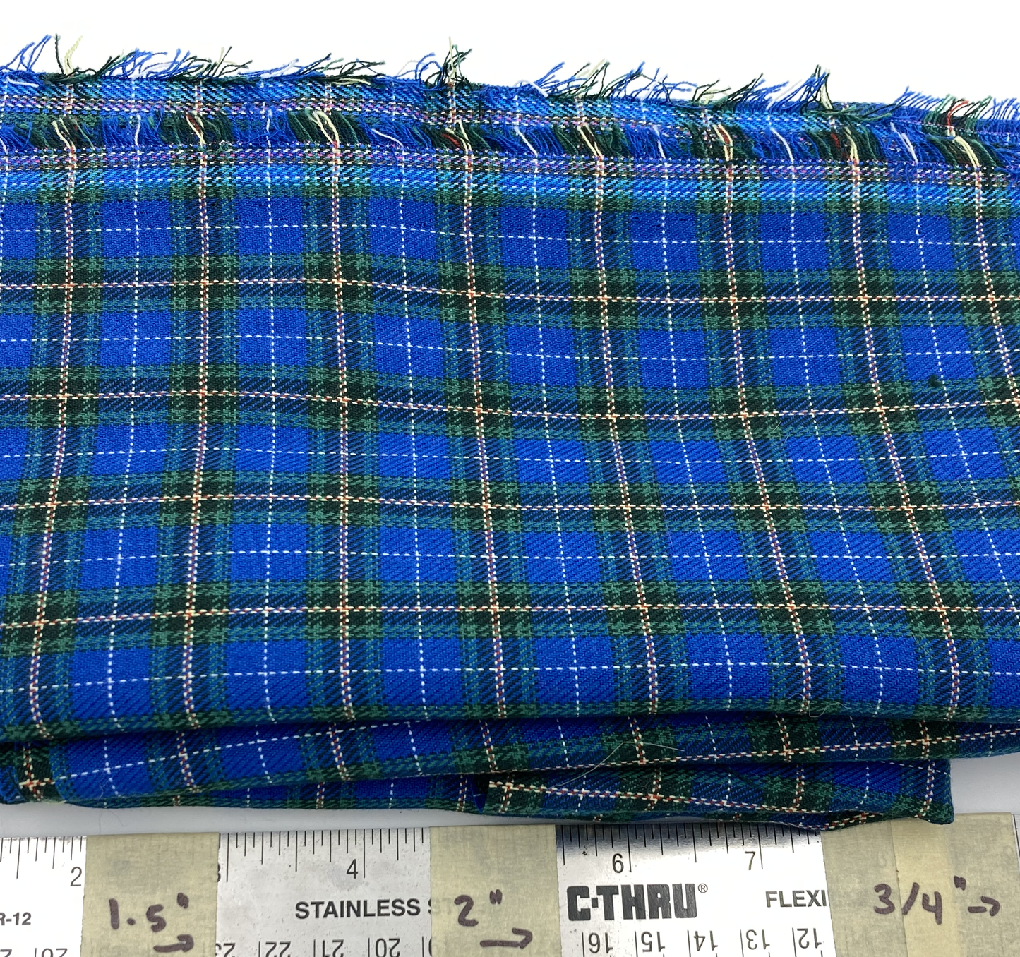 Blue Plaid Martingale