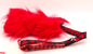Bottle Tug - Red Faux with Maple Strapping