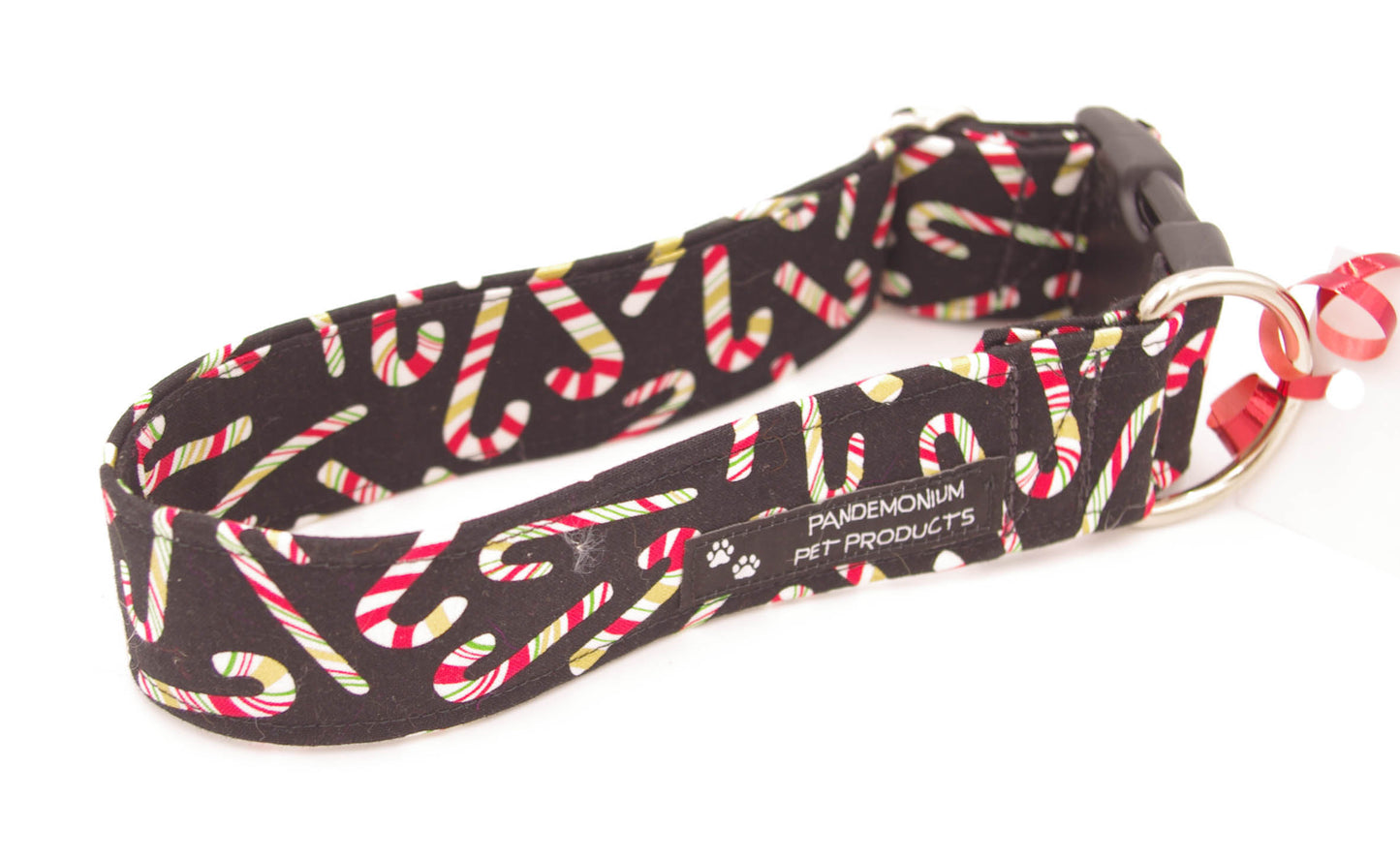 Candy Canes Fabric Collar