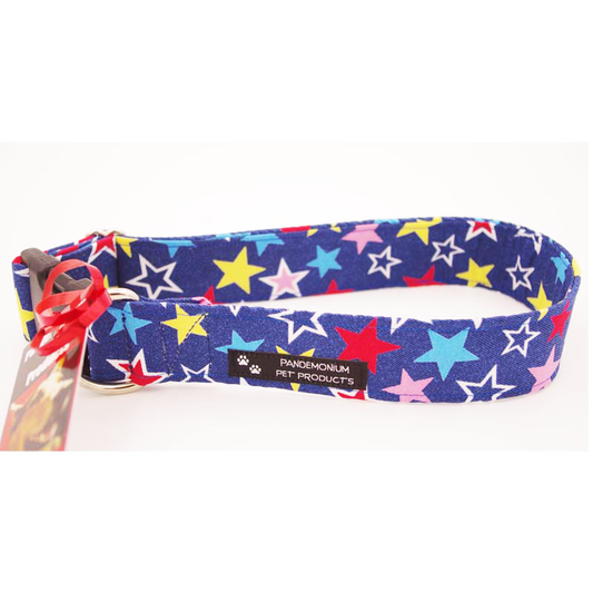 Multicolour Stars on Faux Denim