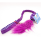 Purple Drag Football with Pink Tibetan Lamb Tail