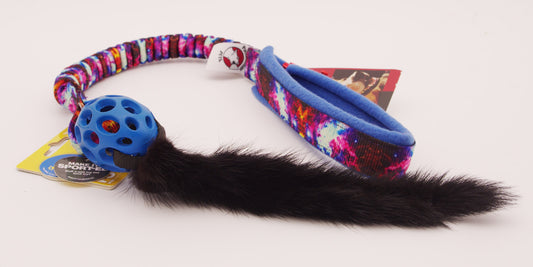 Mini Holee Football - Classic Length Bungee with a Real Mink Tail
