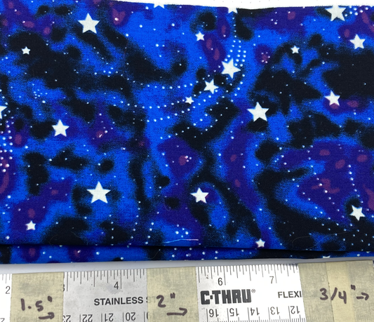 Glow in the Dark Stars on Night Sky Martingale