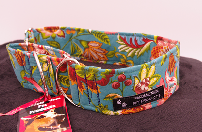 Green Morris Flowers Martingale