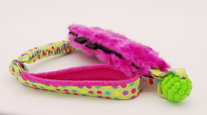 Green Berry Shorty with a Faux Fur Pocket Cuff