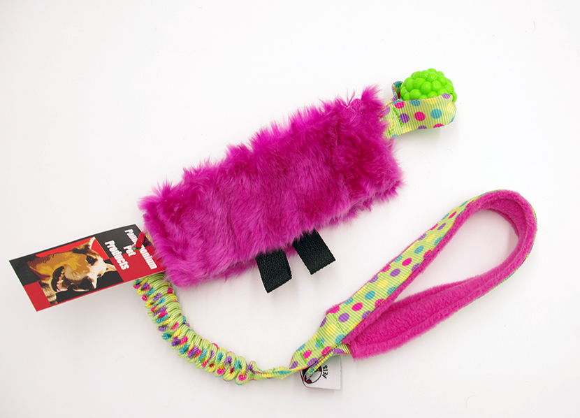 Green Berry Bungee Tug - Faux Fur Pocket Cuff