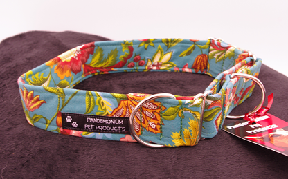 Green Morris Flowers Martingale