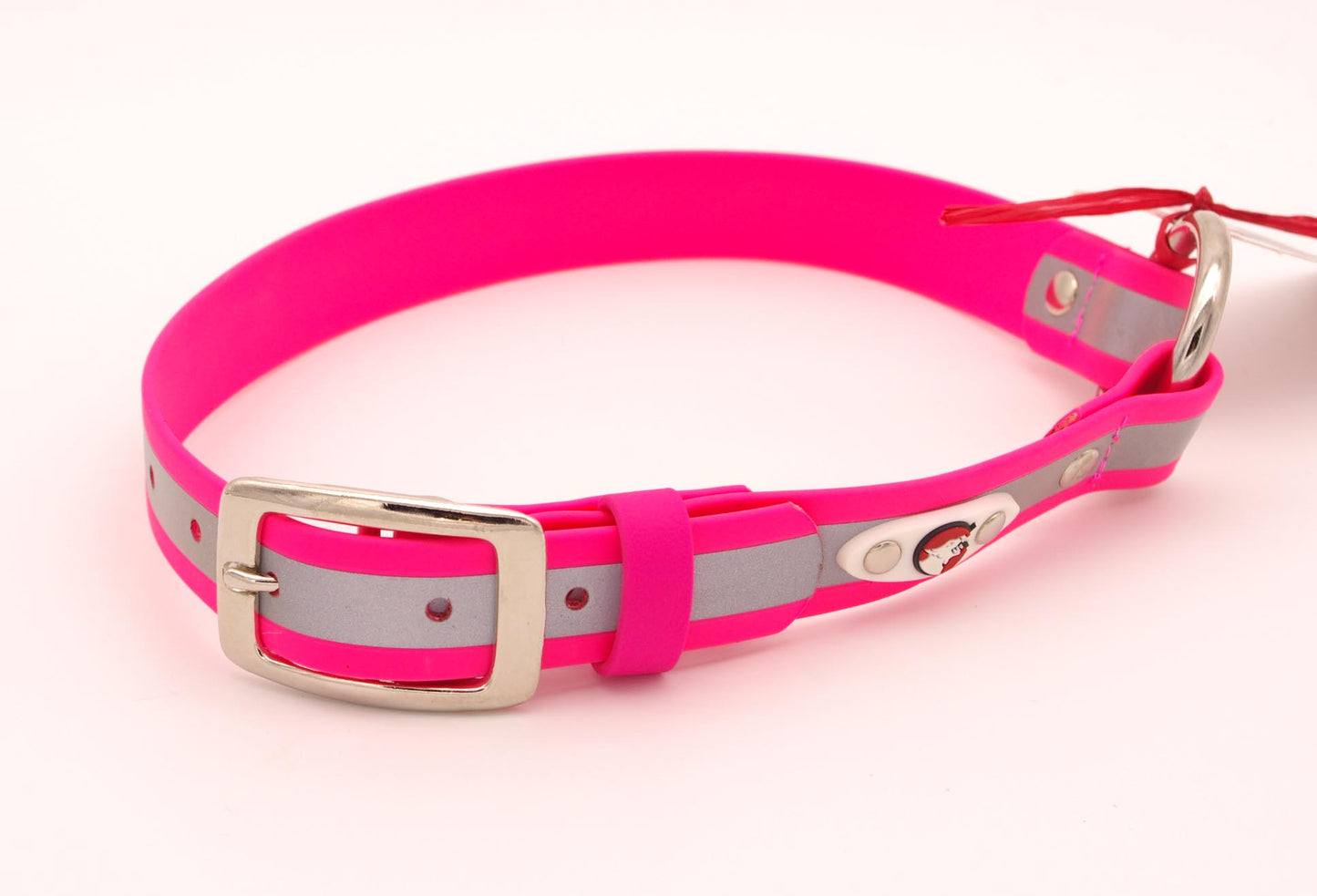 Large (20 - 24) - 1 inch - Pink Reflective Hunting Collar