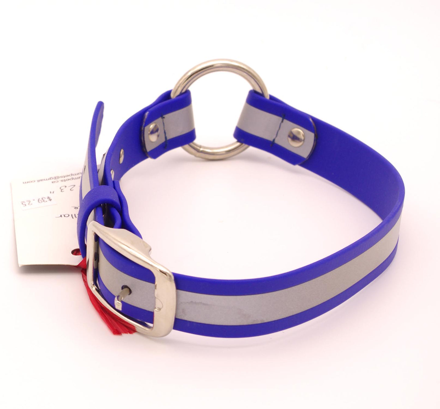 Large (19 -23) - 1 inch - Blue Reflective Hunting Collar