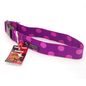 Pink and Purple Polka Dots - Large, 1.5" wide collar