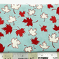 Maple Leaves on Light Blue