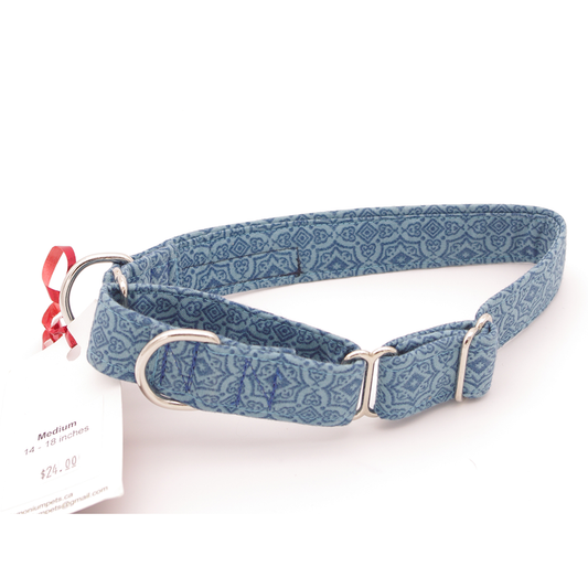 Blue Mosaic - Medium, 1" wide, martingale
