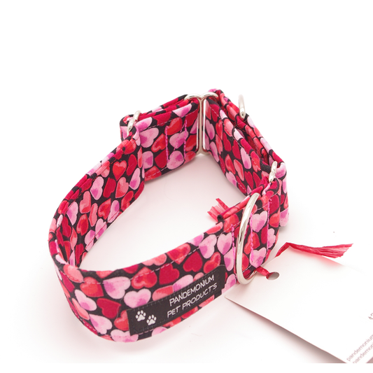 Hearts - Medium, 1.5" martingale