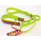 Martingale - 15" + neck - lime and brown biothane