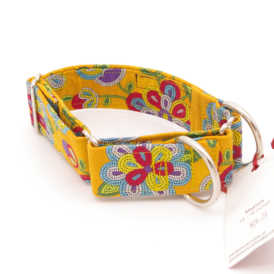 Yellow Bead Flower - Medium, 1.5" martingale