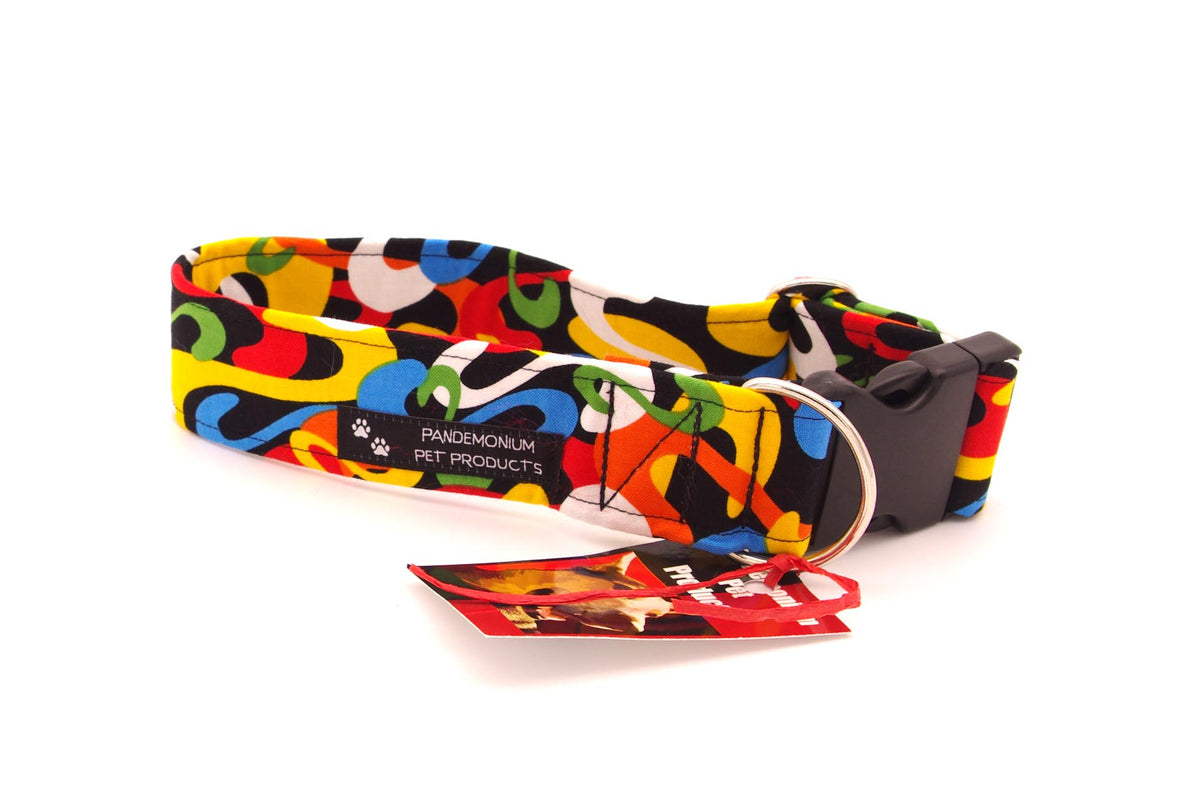 Medium - 1.5 inch - Multicolour Scrolls