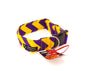 Medium - 1.5 inch - Yellow and Purple Stripes