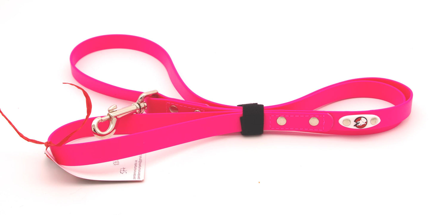 5ft - 3/4 inch biothane leash - various colours